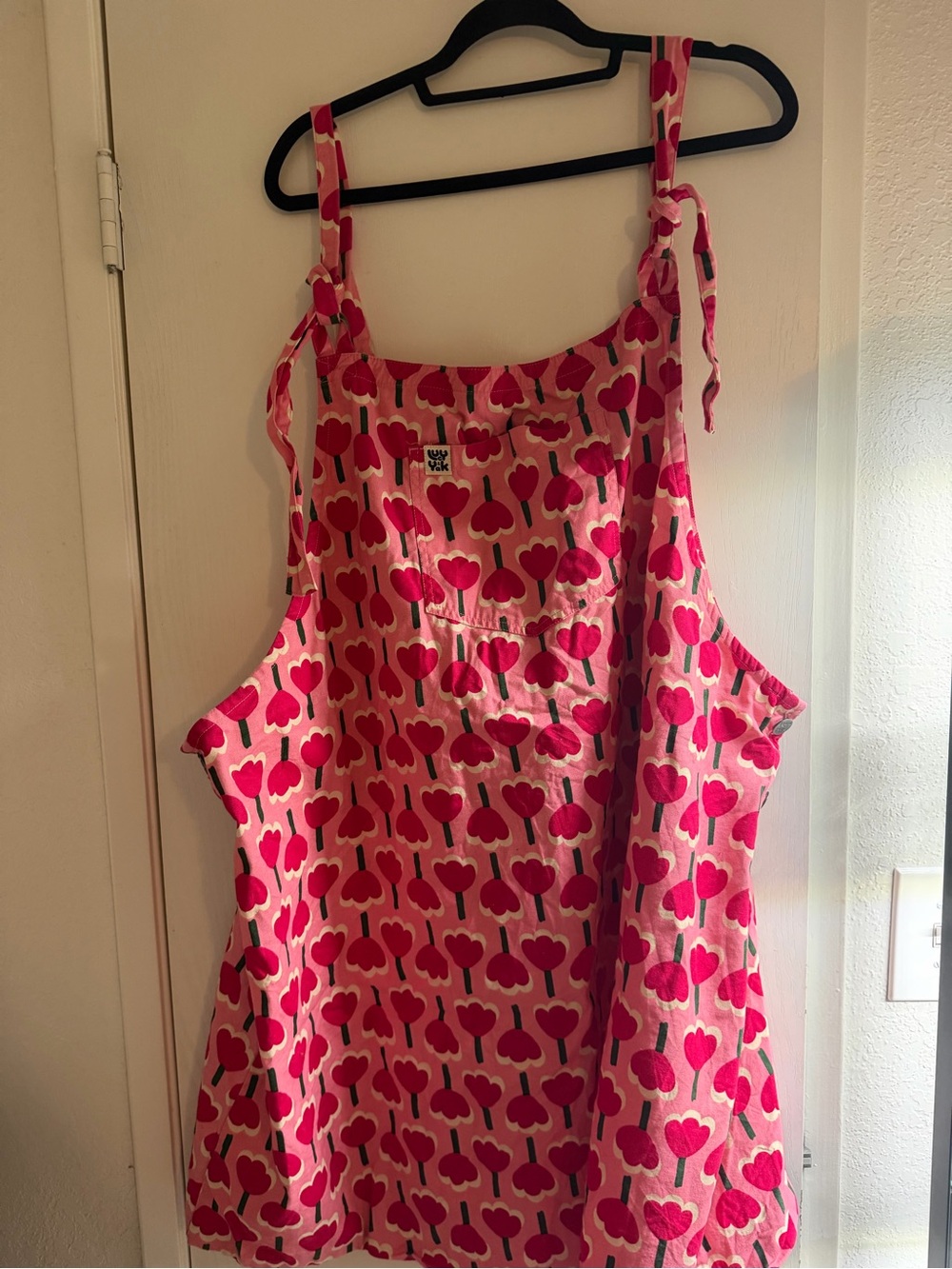 Lucy and Yak Pinafore Tie-Strap Apron Dress 3xl